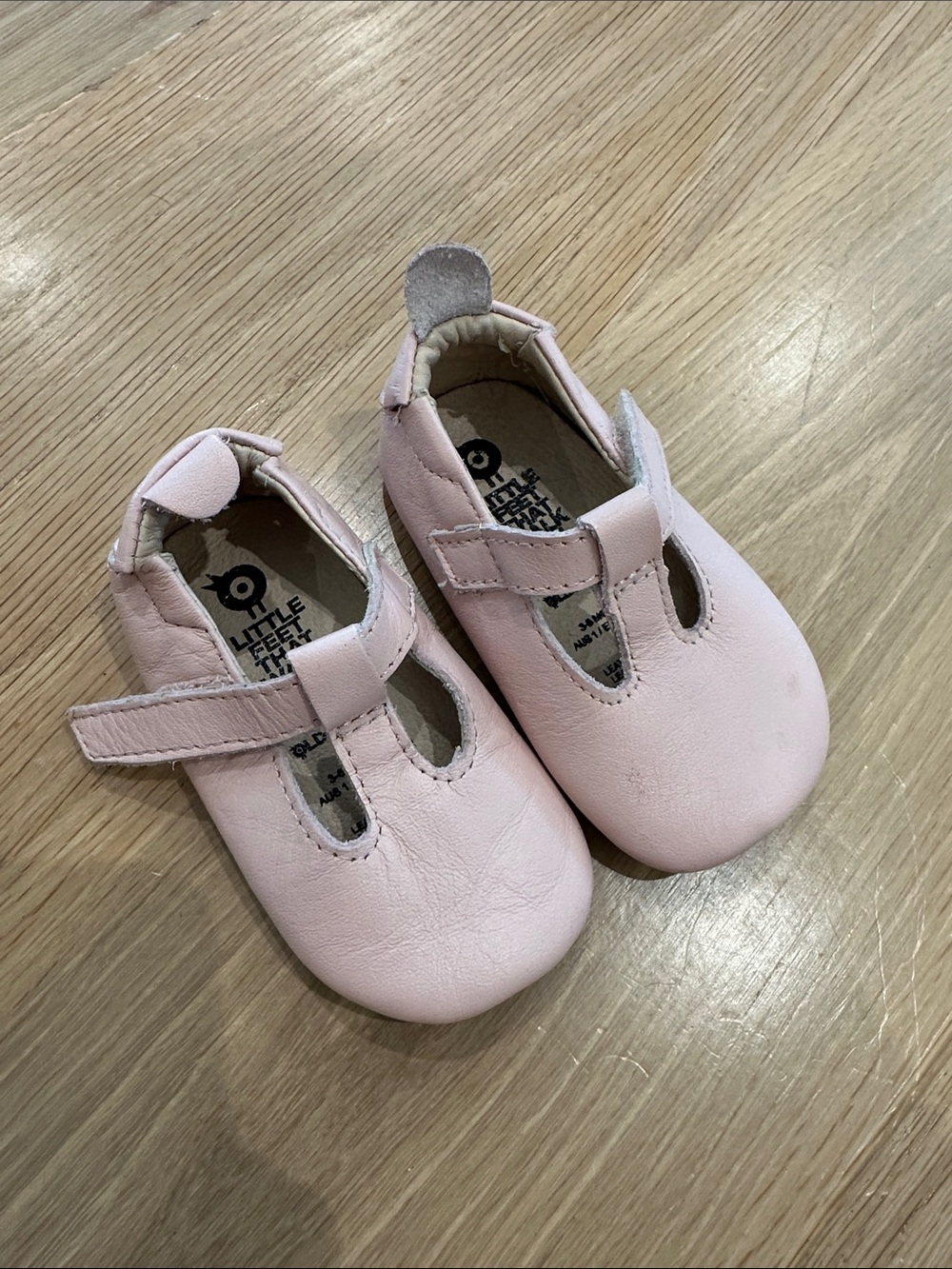 Old Soles Blush Pink T-Strap Baby Mary Janes